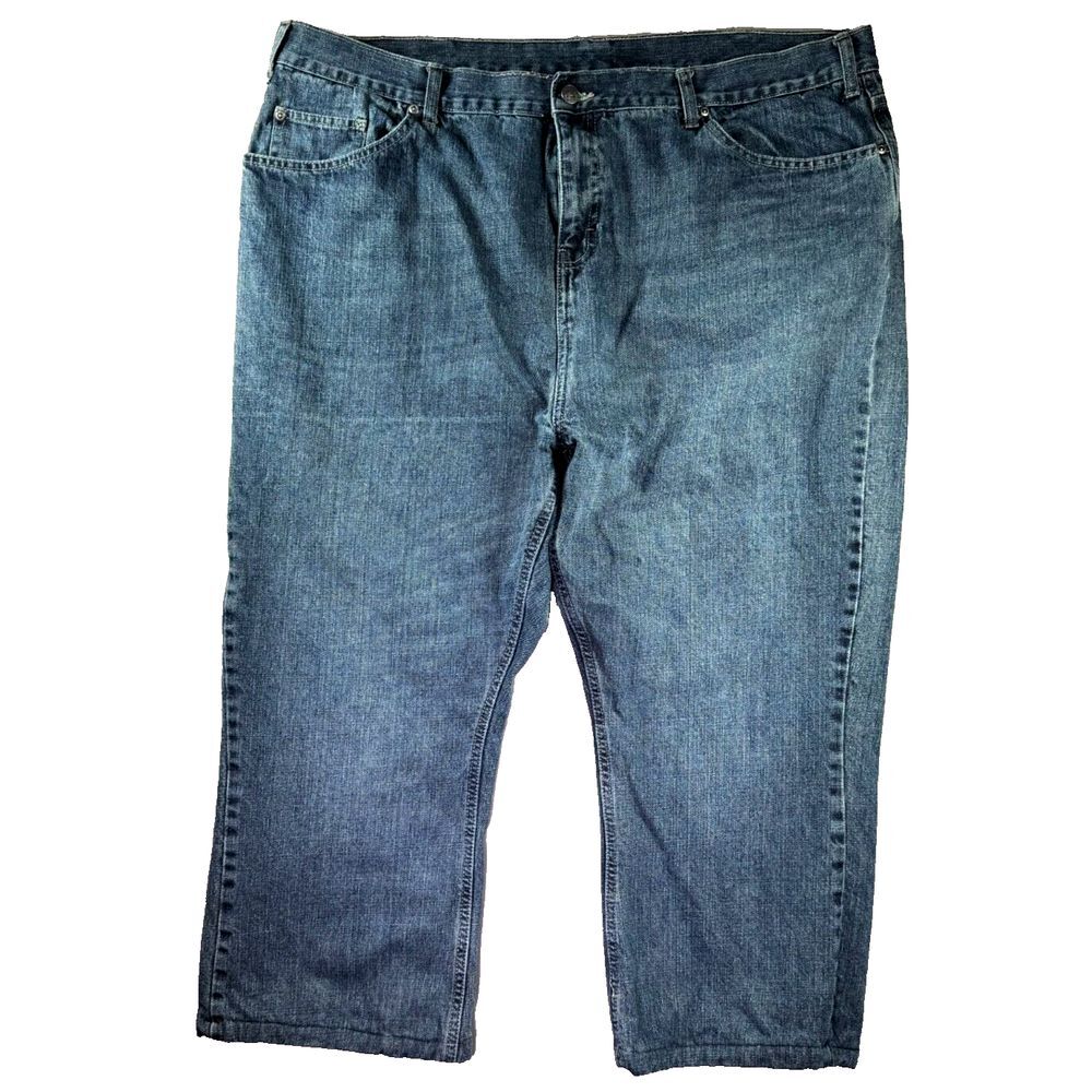 Berne Flannel Lined Jeans Womens 20 Quarry Plaid WP2218GRA 42x24 Short Baggy Y2K